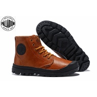 100%Original PALLADIUM Brown Martin Boots women's Leather shoes 35-39
