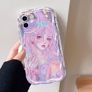 Case hp for iPhone XR X XS XS Max 10ten iPhoneX iPhoneXR iPhoneXS iPhone10 ip10 ipx ipxs ipxr ipXsMax XsMax Star Animation Cartoon Dew Girl Anti Crack Soft Silicone Casing mode