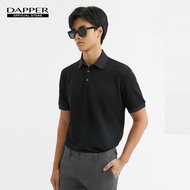 DAPPER เสื้อโปโล DP Iconic Piqué Polo Shirt สีดำ