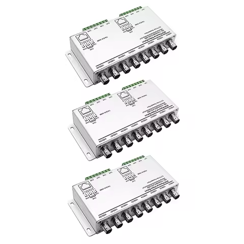 3X 8-CH UTP 720P/1080P HD Passive Video Transceiver,BNC To Cat5/5E/6 RJ45(T568B)UTP Cable Converter 