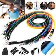 【11件套裝】彈力帶 組合拉力帶 一字拉力帶 健身訓練阻力帶 胸肌訓練器材拉力器