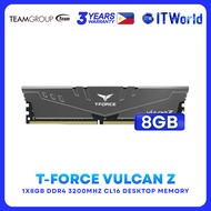 Itw | Teamgroup DDR4 RAM 8GB (1x8GB) 3200Mhz Vulcan Z Gray Desktop Memory (TLZGD48G3200HC16F01)