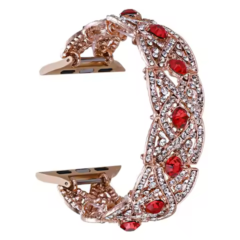 Suitable for Apple Watch 8 7 6 SE 5 4 3 Bohemian style strap S10 S11 S9 luxury hollowed-out diamond 
