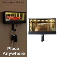 F1MY Car Garage Key Holder With Opening Door Wall Mount Garage Keychain Hanger With LED Race Car Key