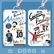 Football Chelsea Blue Bayern Munich Graffiti Student School Card Slide Card Holder Meal Card Bus Met