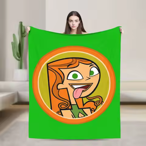 Totals Dramas Island Icon - Izzy Fleece Throw Blanket Blankets for Bedding Car Ultra-Soft Plush Thin