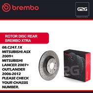 Rotor Disc Rear Brembo Xtra 08.C247.1X Mitsubishi ASX 2009+ / Lancer 2007+ Outlander 2006-2012