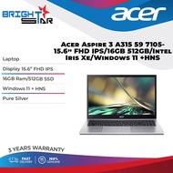 ACER Aspire 3 A315 59 7105- 15.6"FHD/i7-1225U/16GB/512GB/W11+HNS