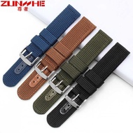 C Men's Watchband Nylon Canvas For Outdoor Sports Suitable Timex Citizen DW