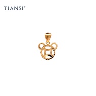 TIANSI 916(22K) GOLD COPPER COIN PENDANT 卡通铜钱吊坠 P04-002 Loket Emas