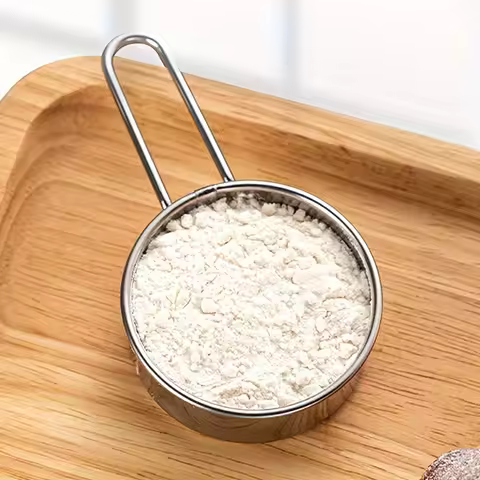 Flour Sieve Pastry Baking Tools Powder Flour Mesh Sifter Cup Baking Icing Sugar Shaker Stainless Ste