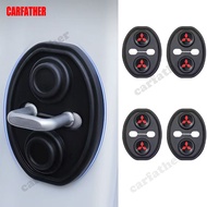 [Ready Stock] 4Pcs Silicone Car Door Lock Protection Cover Door Latch Door Lock Shock Absorber Silen