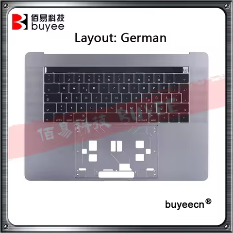 Genuine 99 New A1707 Top Case German Keyboard For MacBook Pro Retina 2016 A1707 Palm Rest German Lay