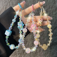 Cartoon Cartoon Doll Mobile Phone Chain Crystal Mobile Phone Chain Lanyard Keychain Niche Design Cry