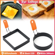 Non Stick Egg Ring Mold Square Egg Ring Mold Stainless Steel Egg Molder with Silicone Handle