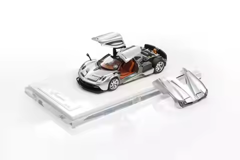 HKM Premium 1:64 exquisite car model in stock, Huayra Coupe 2014，Gull wing style double door openabl