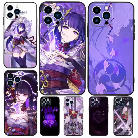 Genshin Impact Raiden Shogun For Honor Magic 7 6 5 8 Pro Case For Honor 400 200 50 70 90 Lite X8c X8