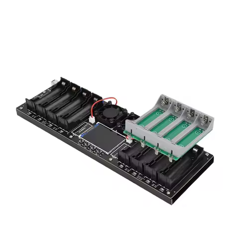 8 Channel 18650 Lithium Battery Capacity Tester Module MAh MWh Digital Battery Power Detector Module