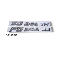 SG 260 TH hino 500 Sticker / FG 260 JJ hino 500 Sticker / hino 500 sticker