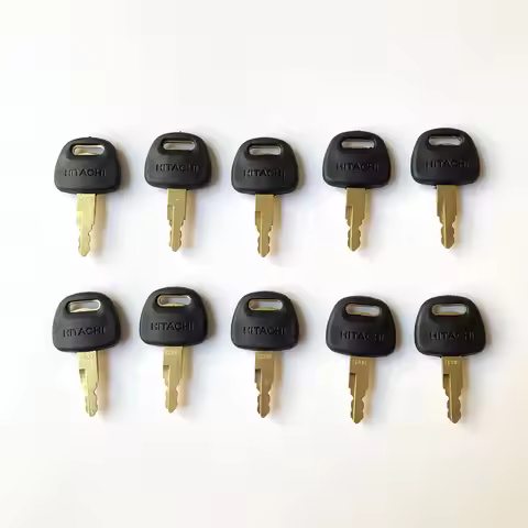 10PCS New Type H800 Key for Hitachi Excavator EX60 EX120 EX200 ZAX200 ZAX220 Heavy Equipment