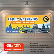 spanduk banner family gathering murah meriah ceria