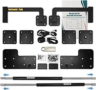 Murphy Bed Hardware Kit with Two-Stage Luxury Gas Spring - Effortless to Pull Down &amp; Fold Back, Good Design Combining Scattered Parts for Heavy Duty Bed Frame,Hidden Murphy Beds Kit Twin Horizontal