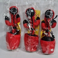 MERAH Squid Game Cactus Red Squid Stuffed Toy - Plush Dancing Squid