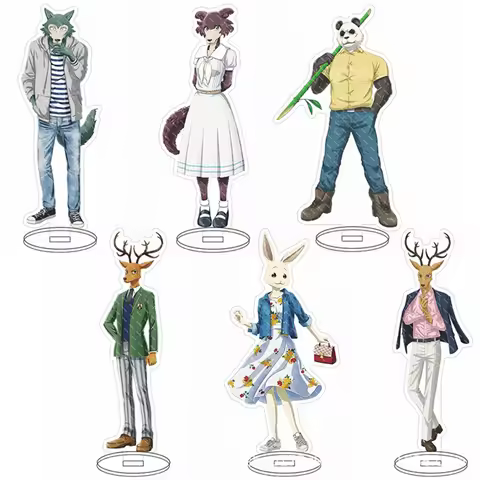15CM Charm Anime BEASTARS Acrylic Keychain Model Cosplay Characters Ornament Accesorios Goods Collec
