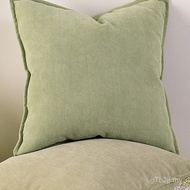 Cream Sofa Sofa Solid Color Style Square Bedside Large Pillow Thickened Living Room Chenille Cushion