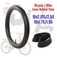 Bicycle Inner Tube 16x2.50 16x2.125 16x1.95 16x1.75 Inner Rubber Tube Tayar Tiub Basikal