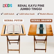 Rehal-Rehal Kayu-REHAL KAYU PINE JUMBO TINGGI-Meja Mengaji Tinggi-Al-Quran-Mengaji-Penunjuk-Rehal Me