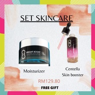 💥 ALHA ALFA COMBO SET SKINCARE [ MOISTURIZER + CENTELLA SKIN BOOSTER ] ORIGINAL HQ WITH FREE GIFT