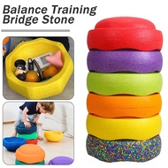 Outdoor Stepping Stone Stackable Balance Stone Interactive Kids Stepping Stone Set for Balance Coord