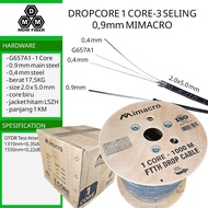 Mimacro Dropcore 1 Core 0.9mm 3 Strands 1C G657A1 Cable Fiber Optik