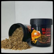 Qiuyu Blood Worms Freeze Dried / Cacing beku / Betta Food / Guppy Food / Tetra Food / Channa Food