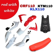 ชุดสีวิบากCrf110 Crf125 KSR MSX  KLX KLX110 ชุดสีเปลือกวิบาก ครบชุด 110cc ขนาด125cc CRF110 สำหรับแปล