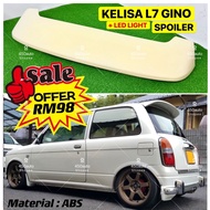 Spoiler L700 for kelisa cuore gino TR L7 daihatsu mira perodua LED light brake red lens albino ABS h
