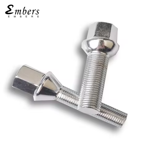Embers Steel Wheel bolts M12x1.5 14x1.5 14x1.25 12x1.25 of various lengths 10pcs for BMW Volkswagen 