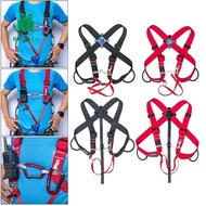 Kesoto Upper Body Harness Ascending Protection Adjustable Fixed Belt Caving Canyoning Rock Climb