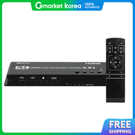 NextU | สวตช KVM แบบไรรอยตอ รองรบ 4K รน Kuyan 4K Quad Multi-View Seamless KVM Switch 5507SMV-KVM