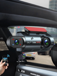 DVT | Ultra HD 360 View In-Car & Out-Car Recording Easy-Install Dashcam