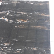 Granit Hitam Motif 60 x 60cm black aurora by valentino gress