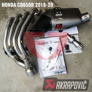 Honda CB650R/F CBR650R Akrapovic Racing Line Exhaust System