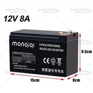 Aki Sprayer Elektrik12v 8Ah /Aki tangki semprot elektrik/aki tangki semprot cas/AKI Baterai Aki Keri