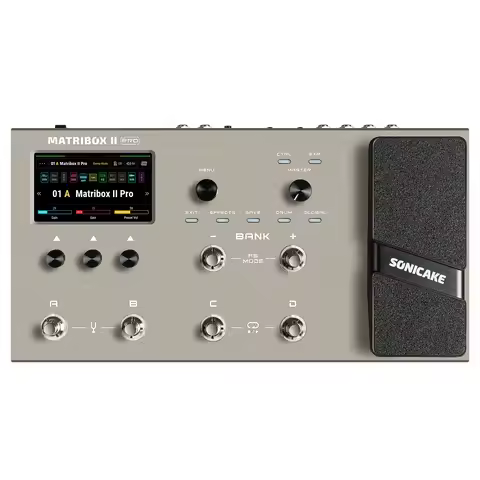 SONICAKE Matribox II Pro 4.3“ touch screen Guitar Bass Amp Modeling IR Multi-Effects with Expression