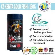 CZ AQUA KENTA GOLD FISH FOOD 1.5MM 150G/500G SINKING PREMIUM GOLDFISH FOOD, RELEASE GAS, PREVENT SWI