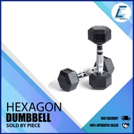 Hex Dumbbell With Chrome Handle 7kg - Sold by Piece