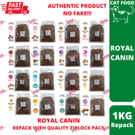 Royal Canin Cat Dry Food/Makanan Kucing (Kitten/Fit/Indoor/Sterilised/Hair&skin/Urinary) 1Kg Repack