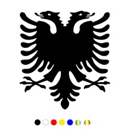 Vinyl Decal Albanian Double Headed Eagle Car Sticker Waterproof Auto Decors on Truck Bumper Rear Win
