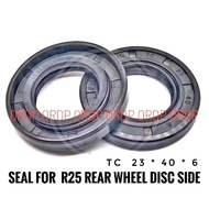 ( TC 23 * 40 * 6 ) NQK. SF Oil seal For  YZF-R25 R3 R25M Rear Wheel Disc 1Pcs PREMIUM PRODUCT